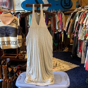 Peach Love California Gray Maxi Dress